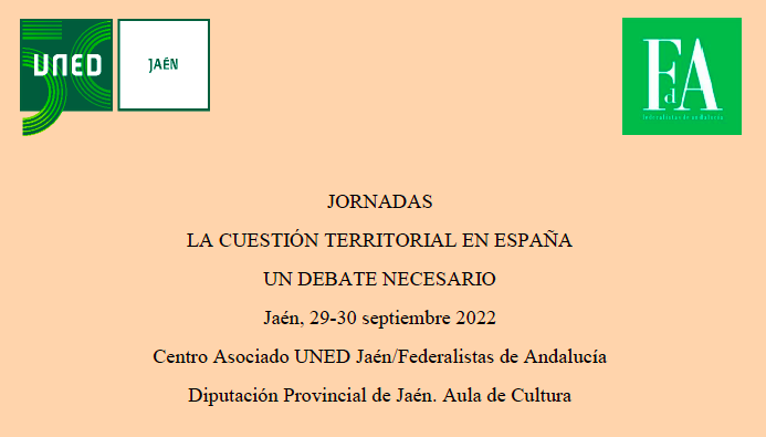 Jornadas en Jaén: La cuestión territorial en España, un debate necesario