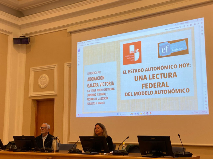 Acto federalista en Salamanca